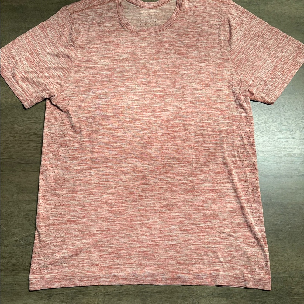 Lululemon Metal Vent Tech Surge Short Sleeve Royal Ruby / White Size Large Men’s - Picture 2 of 13
